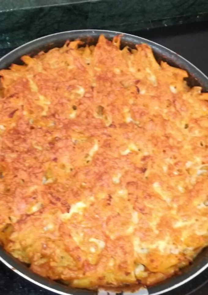 Una foto de Macarrones con atún al horno