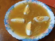 Una foto de sopa puchero