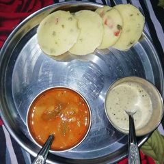 Idli sambar A picture of Idli sambar.