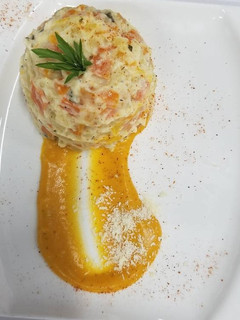 Una foto de Ensalada de papa y zanahoria
