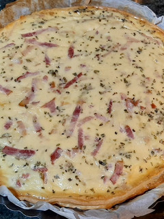 Una foto de Quiche de bacon y queso