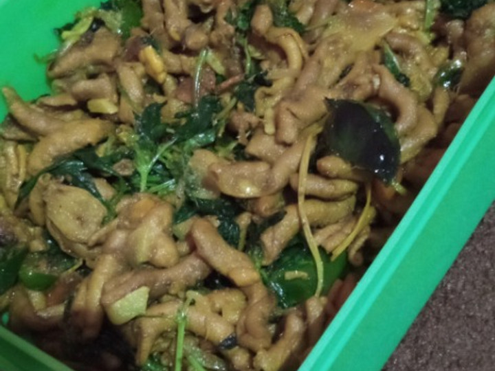 Bagaimana Membuat Tumis usus ayam kemangi tanpa bau usus Anti Gagal