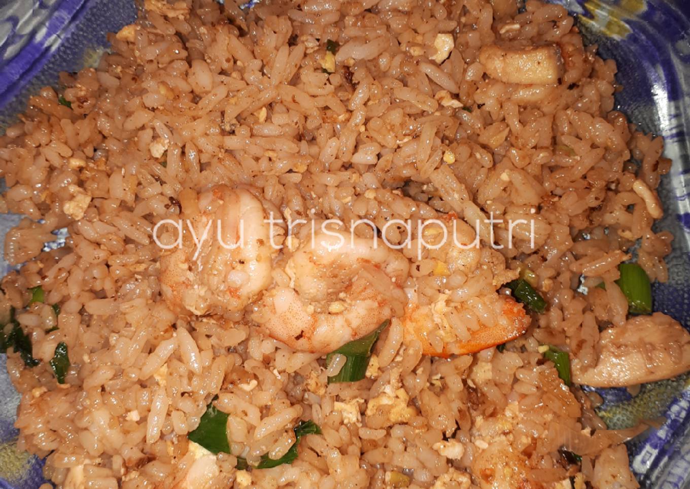 Nasi goreng ayam udang