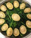 Rau chân vịt xào bào ngư