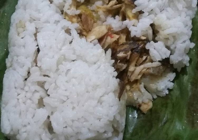 Cara memasak Nasi bakar pindang Lezat