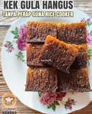 Kek Gula Hangus Tanpa Perap Guna Rice Cooker