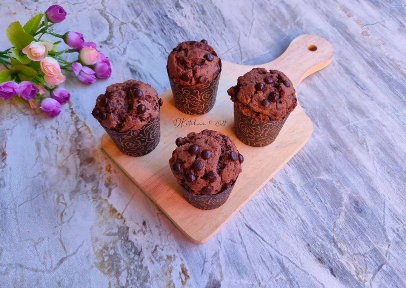 Muffin Tahu rasa Cokelat