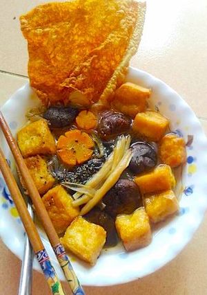 Hình của món Miến Phát tài chay (tóc tiên).