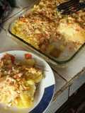 Lasaña de pollo con papa (Sin pasta)