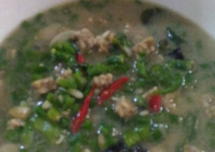 Sayur lodeh kacang panjang tempe semangit