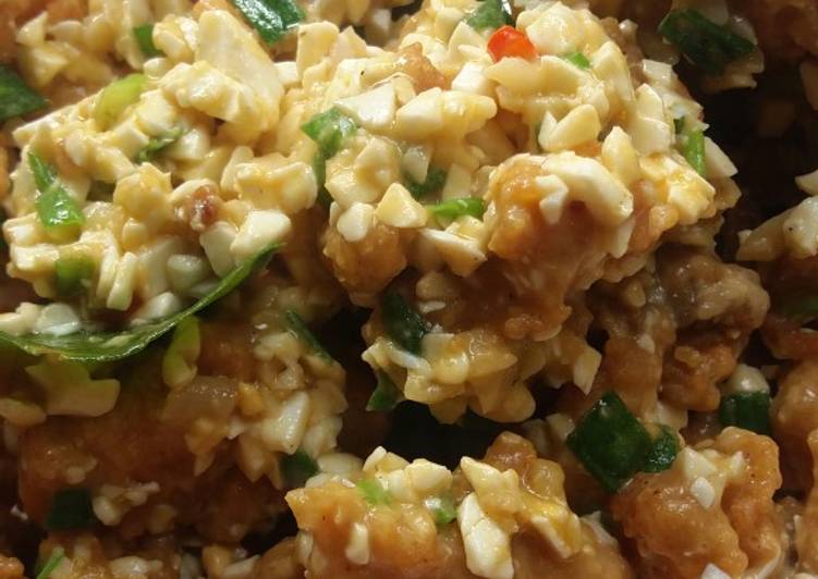 Resep Simple Chicken salted egg (ayam saus telur asin) yang Sempurna