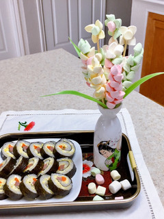 A picture of Sushi Rice Rolls.