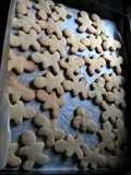 Galletas muñeco de jengibre navideño