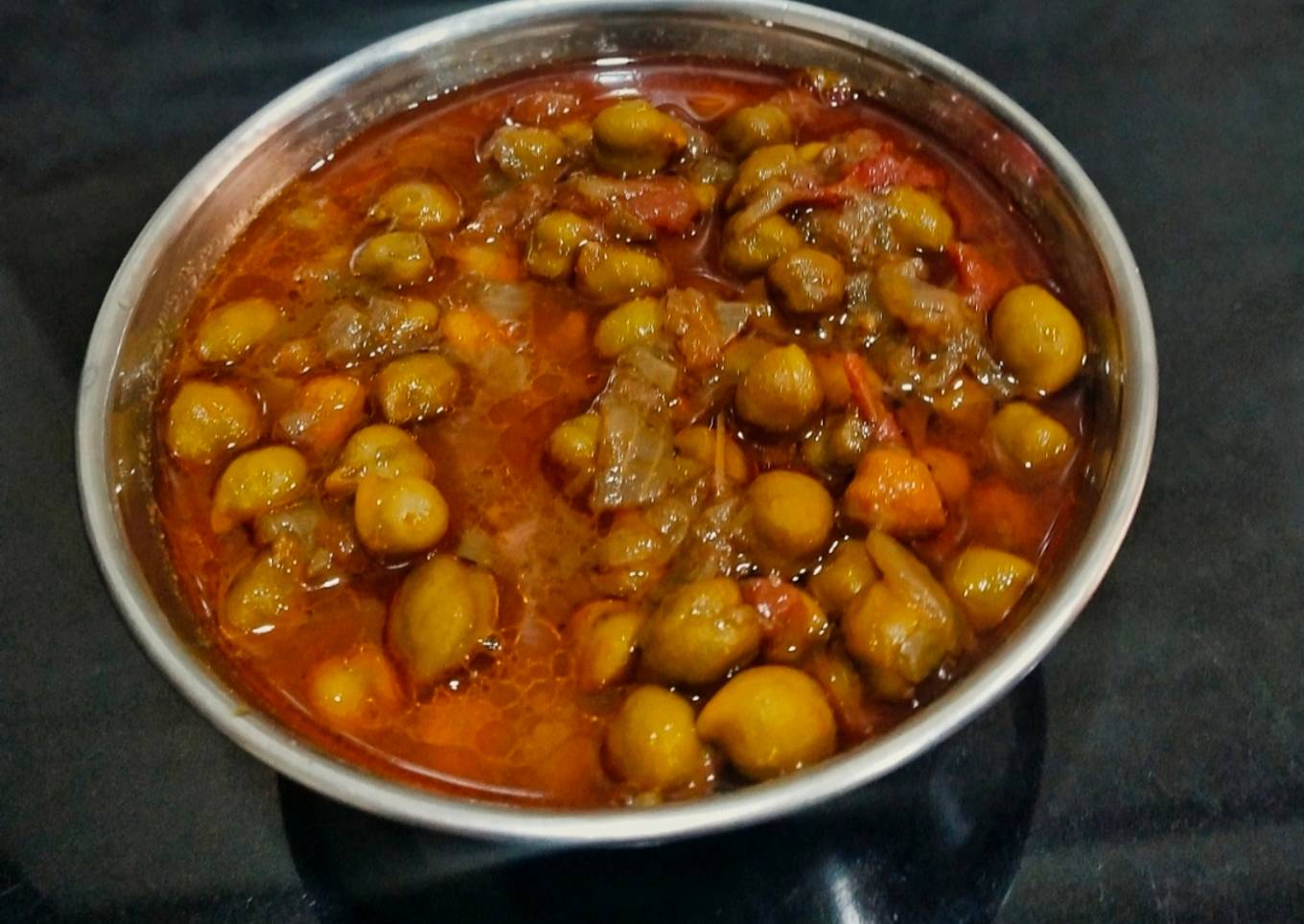 Hara Chana Masala Curry. (Green Chickpeas)