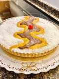 Tarta con Nutella y mermelada (Cake with Nutella and jam)