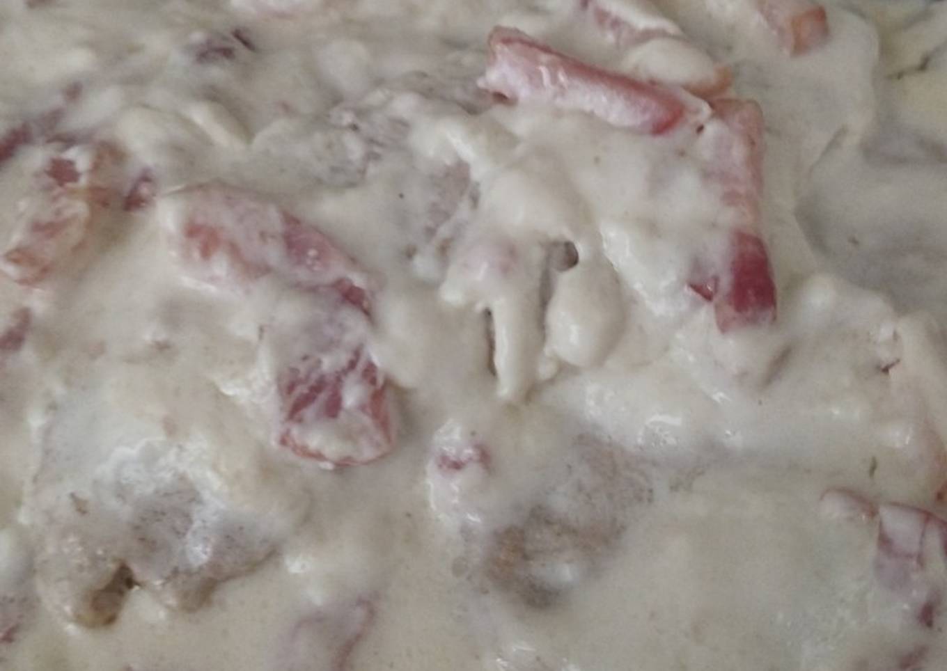 Filetes de lomo con salsa carbonara