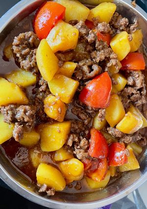 Foto resep Semur kentang daging giling