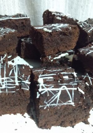 Una foto de Brownie de chocolate