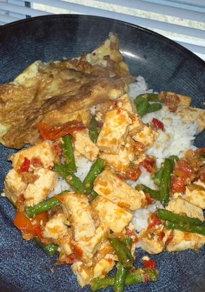 Foto resep Tumis kacang panjang tahu