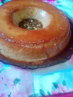 Una foto de Flan de banana sin horno