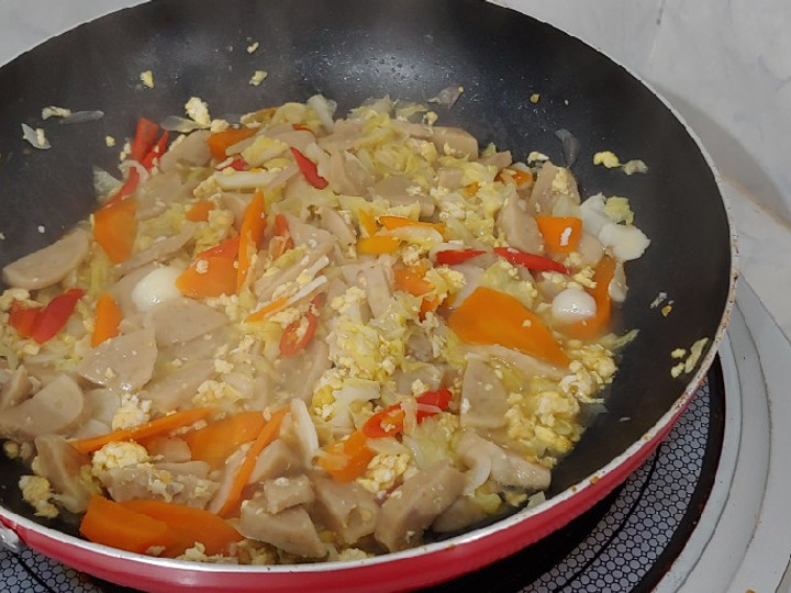 Cara Gampang Membuat Tumis Sawi Putih Bakso Anti Gagal