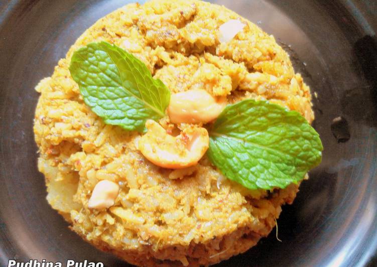 Steps to Prepare Award-winning Mint pulao / Pudhina Rice Bath