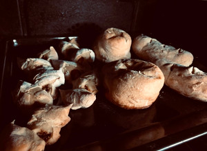 Una foto de Pan mazorca de tocino y patata relleno,Pain épi au bacon et farci pomme de terre🇫🇷🇺🇾🇯🇵ベーコンエピとポテトフランス