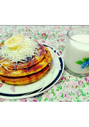Foto resep Pancake Topping Blueberry