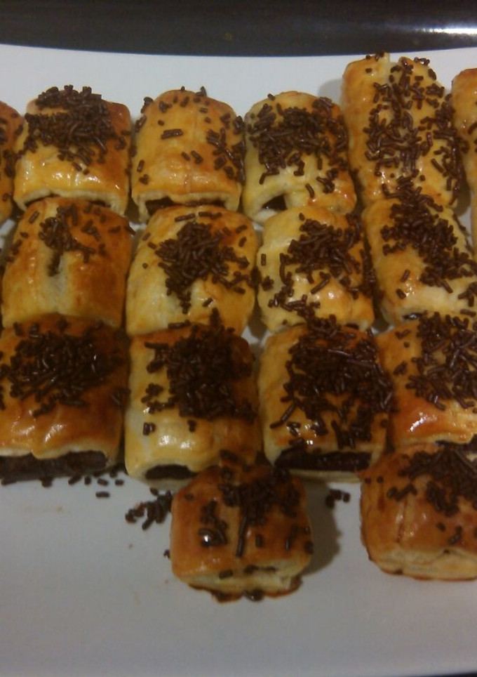 Una foto de Mini napolitanas de chocolate