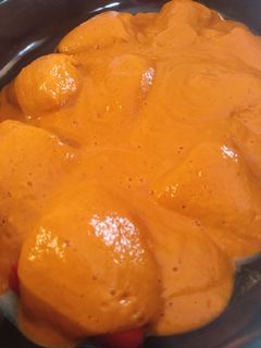 Una foto de Pimientos del piquillo rellenos de bacalao