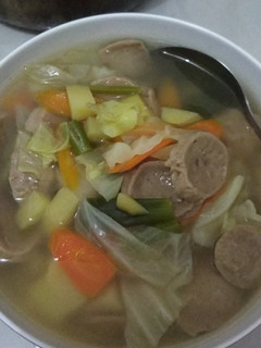 Foto resep Sop bakso sayur