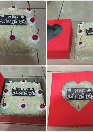 Foto resep Blackforest cake full toping keju