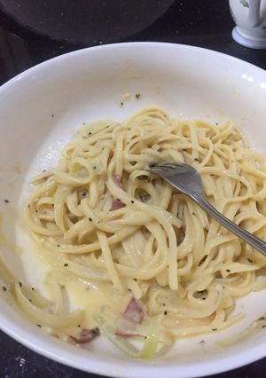 Foto resep Fettuccine carbonara