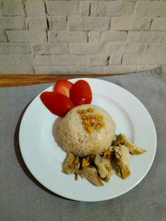 Foto resep 798. Nasi Hainan Ayam (Rice cooker)