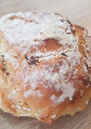 Une photo de Boule de pain sans pétrissage