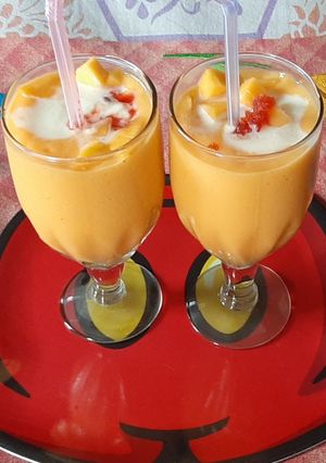 मैंगो शेक (Mango shake recipe in Hindi) रेसिपी मुख्य फोटो