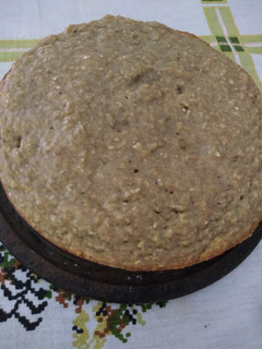 Una foto de Torta/budín de banana sin azúcar