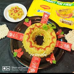 A picture of Layered veg maggi handwa.