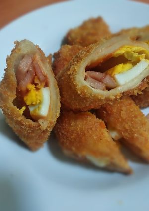 Foto resep Roti Tawar Goreng sosis Mayo