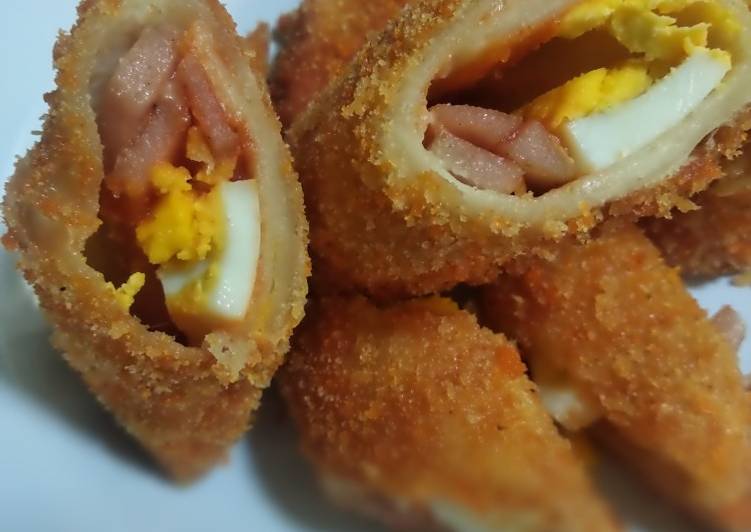 Resep Roti Tawar Goreng sosis Mayo Anti Gagal