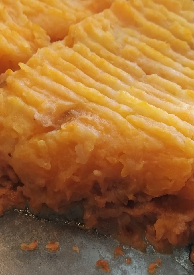 Una foto de Pastel de papa y calabaza 🥔