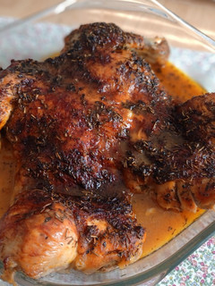 Una foto de Pollo asado a la naranja