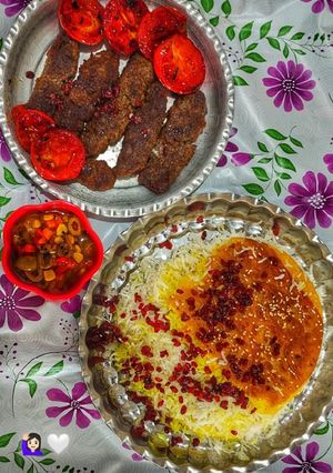 عکسی از دستور کباب تابه ای