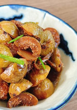 Hình của món Sung kho ớt xiêm xanh.