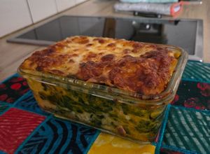 Une photo de Lasagne butternut/épinard/chèvre