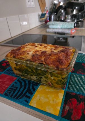Une photo de Lasagne butternut/épinard/chèvre