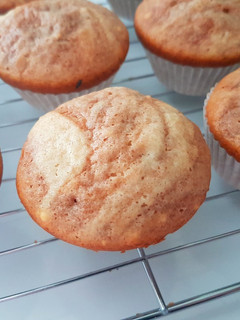 A picture of Peanut Butter & Hazelnut Choc Muffins.