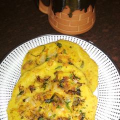 A picture of Veg besan pancakes.