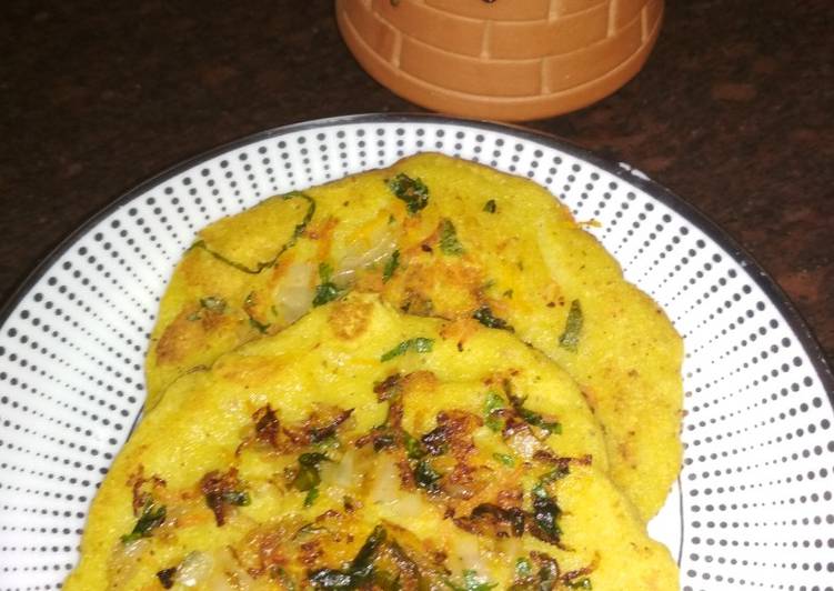 Steps to Prepare Homemade Veg besan pancakes