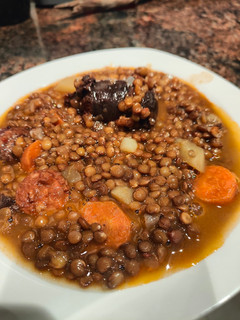 Una foto de Lentejas con chorizo